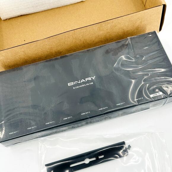 Binary 230 Series 1x8 HDMI Splitter & Clock Stretcher (B-230-HDSPLTR-1x8) NIB - Picture 1 of 10